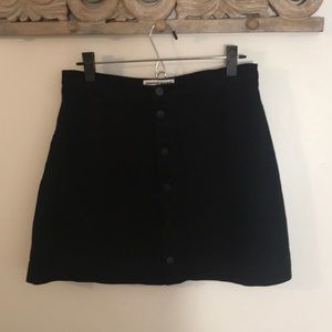 A line button down skirt